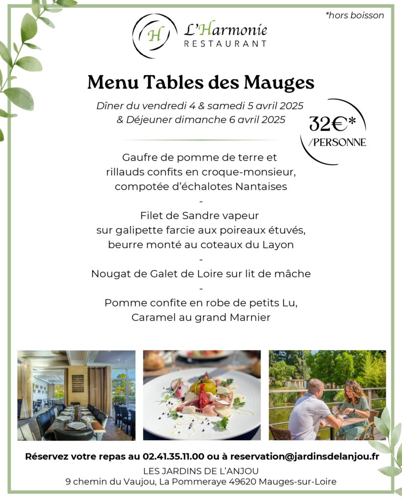 MENU TABLES DES MAUGES
